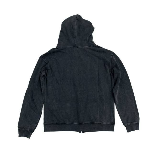 Patterned Letter Embroidered Washed Version Hoodie 2 colors 28523839