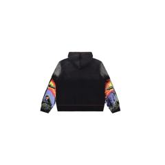 Dark Aesthetic Grim Reaper Graphic Distressed Zip Hoodie 28978141