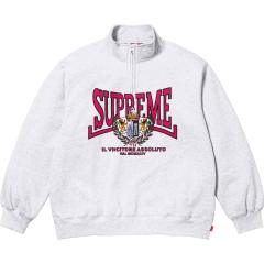 Sup Crest Applique Half Zip Pullover