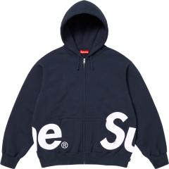 Sup Big Logo Zip Up Hooded Sweatshirt