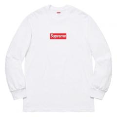 Sup Box Logo long-sleeve T-shirt | White