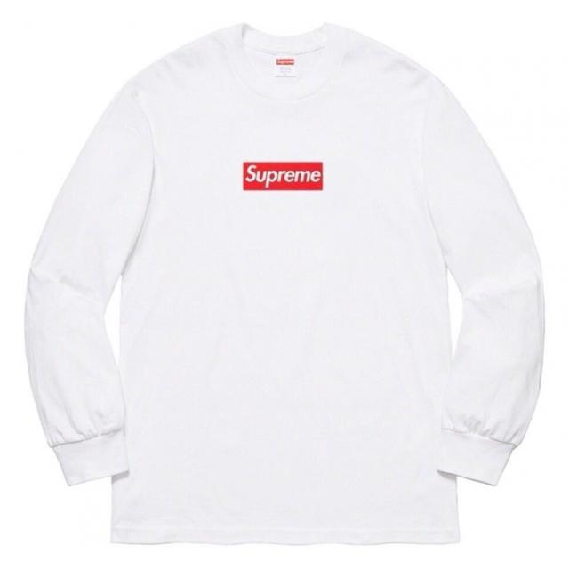 Sup Box Logo long-sleeve T-shirt | White
