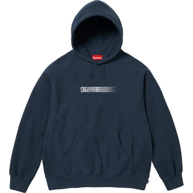 Sup Swarovski Motion Logo Hoodie Pink