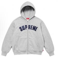 SUP ARC THERMAL LINED ZIP UP HOODIE GREY