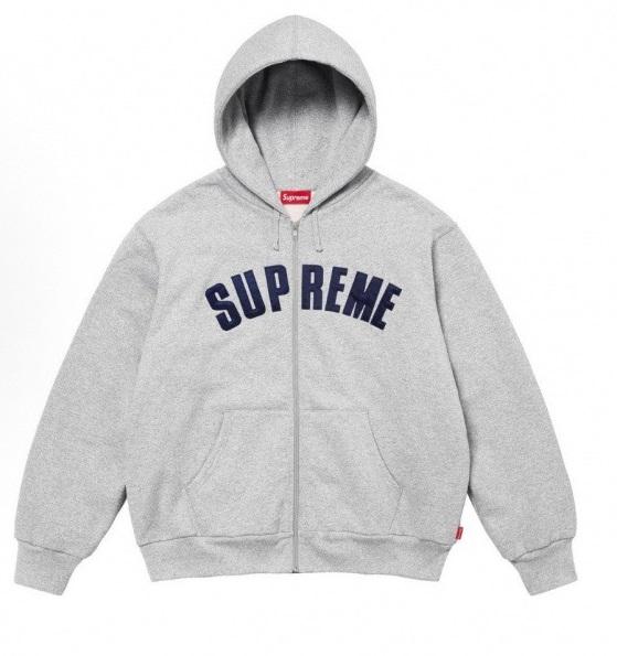 SUP ARC THERMAL LINED ZIP UP HOODIE GREY