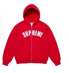 SUP ARC THERMAL LINED ZIP UP HOODIE RED