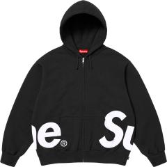 Sup Big Logo Zip Up Hooded Sweatshirt
