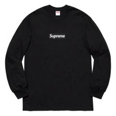 Sup Box Logo long-sleeve T-shirt | Black