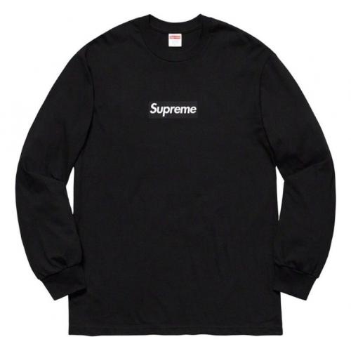 Sup Box Logo long-sleeve T-shirt | Black