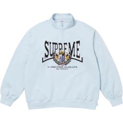 Sup Crest Applique Half Zip Pullover