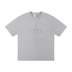 Alο Grey Reflective Font T-shirt