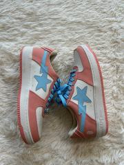 [Special Offer] BAPESTA SHOES PINK US10 MEN