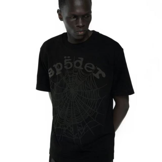1:1 Top Quality Black Letters Black Mesh Black Print