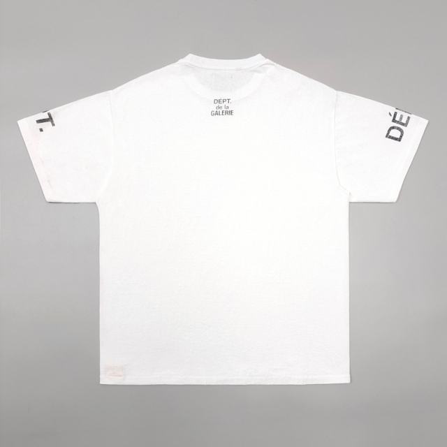 1:1 Quality Horizontal Letter Small French Print Tee