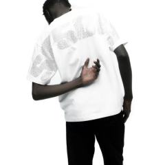 1:1 Top Quality Rhinestone Spider Web Graphic Tee