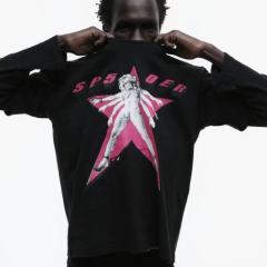 1:1 Top Quality Multi-Arm Goddess Pink Star Graphic Tee