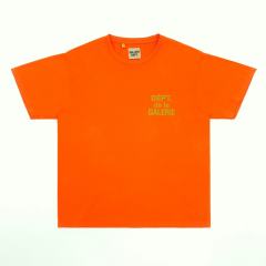 1:1 Quality Orange T-shirt With Green Font