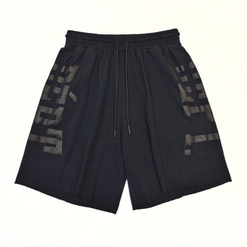 1:1 Top Quality Gallery Dept Black Distressed Logo Sweat Shorts