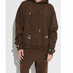 1:1 Top Quality Small French Hand-Printed Hoodie & Pants Set