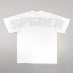 1:1 Top Quality Rhinestone Spider Web Graphic Tee