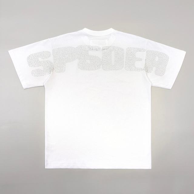 1:1 Top Quality Rhinestone Spider Web Graphic Tee