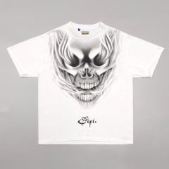 1:1 Quality Gallery Dept Skull Airbrush Print Oversized T-Shirt
