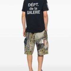1:1 Quality Horizontal Letter Small French Print Tee