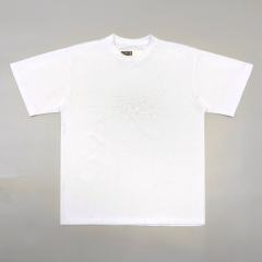 1:1 Top Quality Rhinestone Spider Web Graphic Tee
