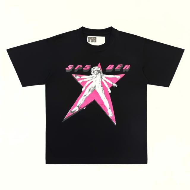 1:1 Top Quality Multi-Arm Goddess Pink Star Graphic Tee