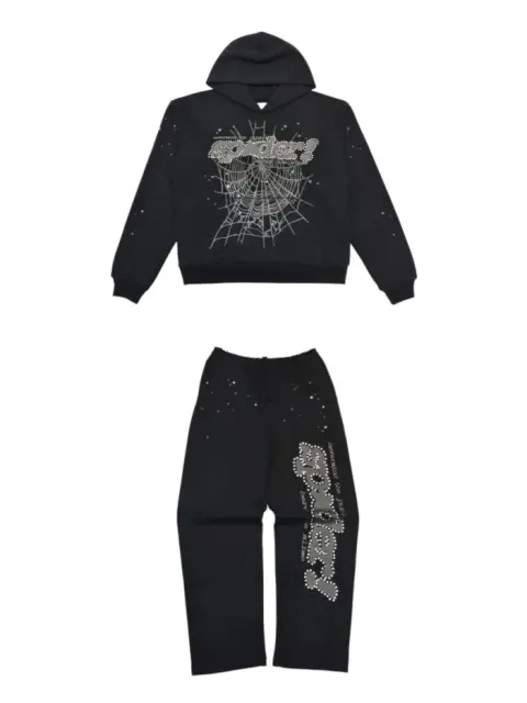 1:1 TOP Quality Reflective Big Star Print Hoodie & Pants Set