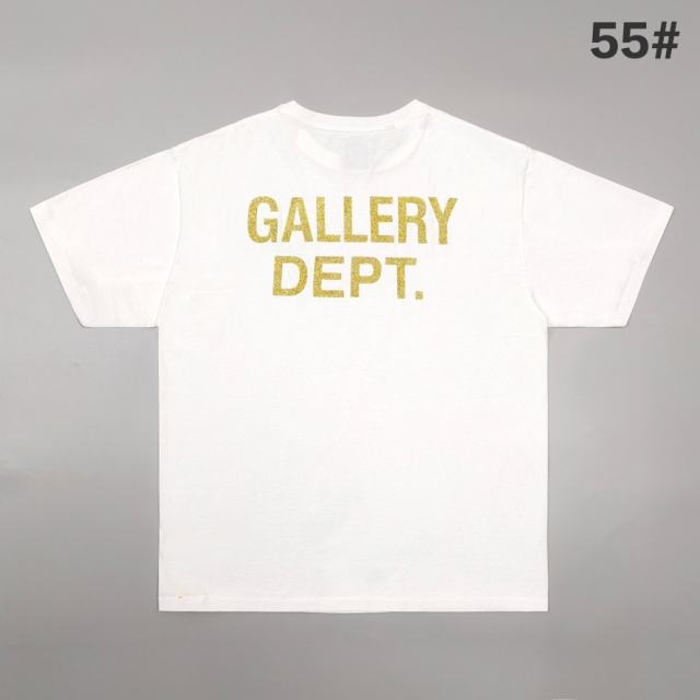 1:1 Top Quality Gallery Dept Back Gold Foil Basic Print Tee