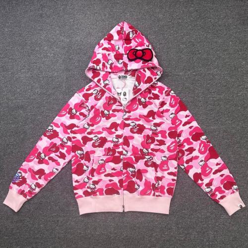[Best Quality] 1:1 BAPE x Hello Kitty Sanrio Full Zip Hoodie