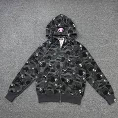 [Best Quality] 1:1 BAPE x Kuromi Sanrio Full Zip Hoodie