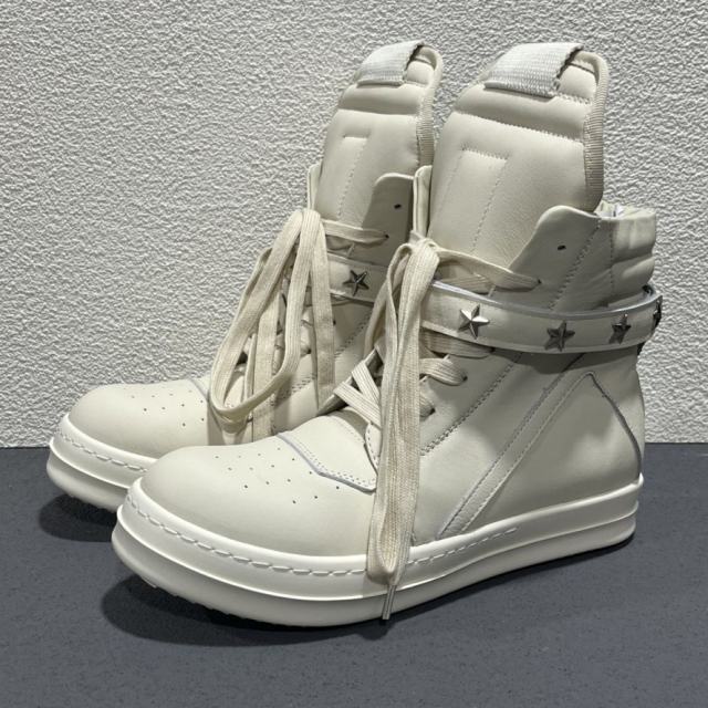 RO Dark Tone Double Zipper Cream Platform High Top Men Shoes (US6-14)