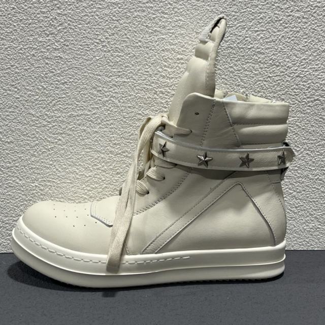 RO Dark Tone Double Zipper Cream Platform High Top Men Shoes (US6-14)