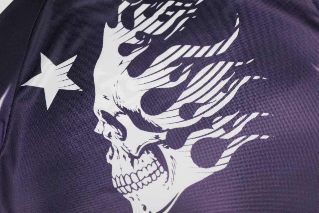 Purple And Black Skull Mesh Jersey Tee 29043145