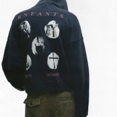 ERD Portrait Patch Zip Up Hoodie