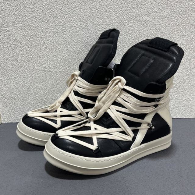 RO Ripped Patch Canvas Platform High Top Shoes (US6-14)