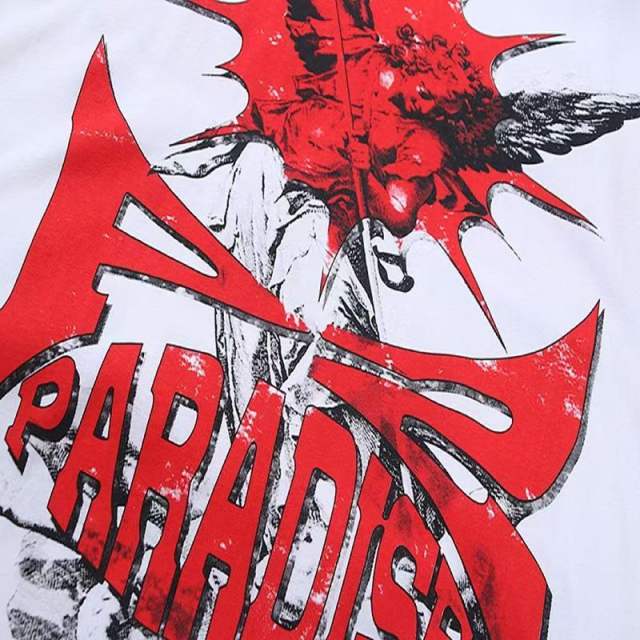 Paradise Angel Graphic Oversized T-shirt 29032853