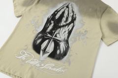 Laugh And Cry Double Face Prayer Print Washed Tee 2 colors 29043140