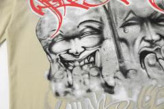 Laugh And Cry Double Face Prayer Print Washed Tee 2 colors 29043140