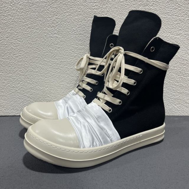 RO Pleated Canvas High Top Sneakers (US6-14)