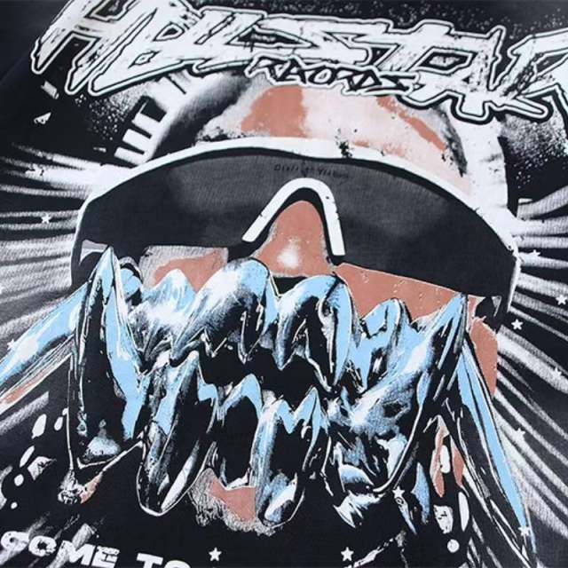 Welcome To My Paradise  Ice Teeth Graphic Oversized T-shirt 29033253