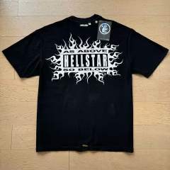 Letter Print Double-Sided Retro High Street T-shirt 2 colors 29033337