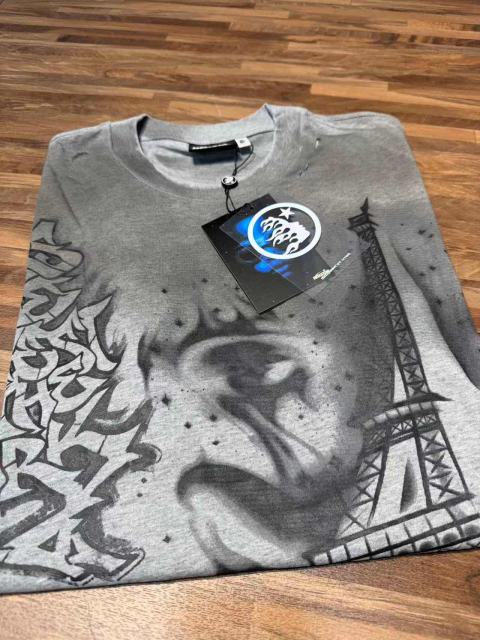 Dark Paris Eiffel Tower Print Washed Tee 2 colors 29043139