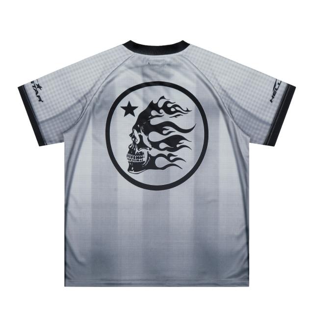 Gray Tone Skull Mesh Jersey Tee 29043144