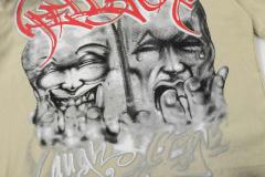 Laugh And Cry Double Face Prayer Print Washed Tee 2 colors 29043140