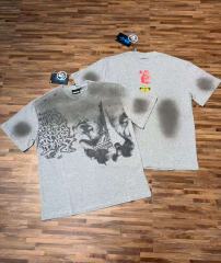 Dark Paris Eiffel Tower Print Washed Tee 2 colors 29043139