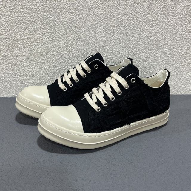 RO Ripped Patch Canvas Platform Low Top Shoes (US6-14)