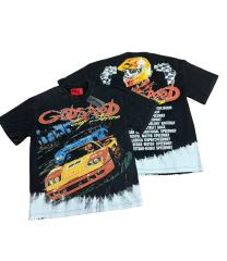 Skeleton Racing Print Washed Version Tee 2 colors 28696498